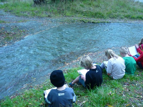 Arrowtown's amazement at water...!