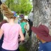 Balfour have a Blast at the Museum!Skipping around Mary Cotters tree for good luck.