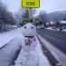 Snow, Snow, Snow!Snowman Guarding the School Zone