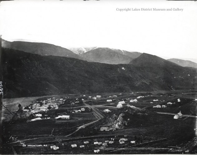 <p>Arrowtown c1880 Looking over cemetery to river.</p>