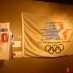 'Sign of the Times' ExhibitionDennis Rodman's NBA shirt and a flag from the 1984 Olympics signed by Michael Jordan